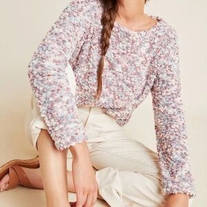 Anthropologie Pastel Textured Sweater
